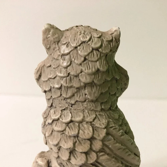 Vintage A Santini Resin Owl Sculpture Classic Figure Made in Italy 4.5 Inch Tall - Picture 8 of 16